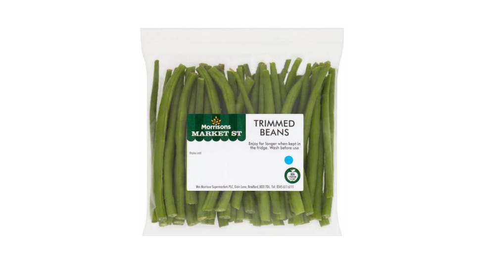 Morrisons trimmed green beans