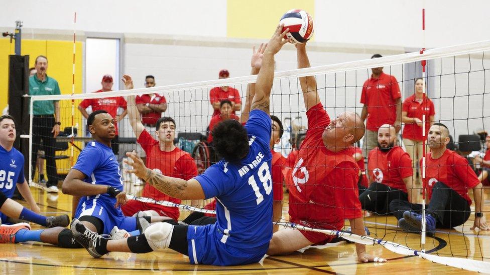 Sitting volleyball