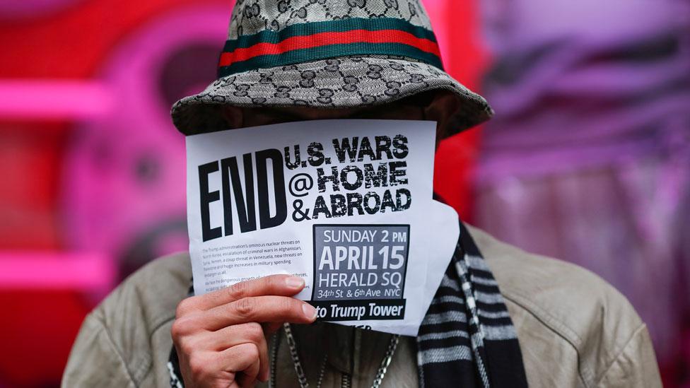 Protester in New York City