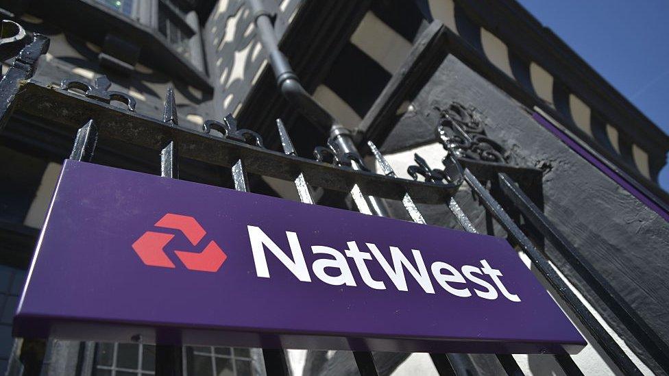 NatWest bank sign