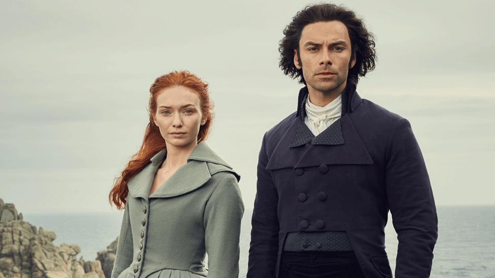 Eleanor Tomlinson and Aidan Turner