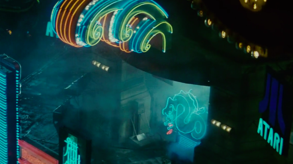 An Atari sign in the film Blade Runner