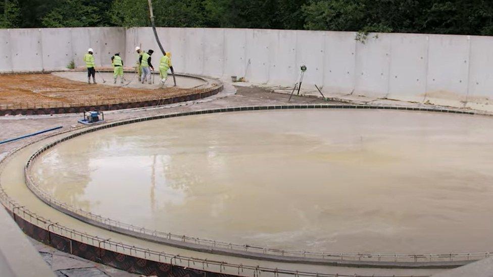 Concrete pads