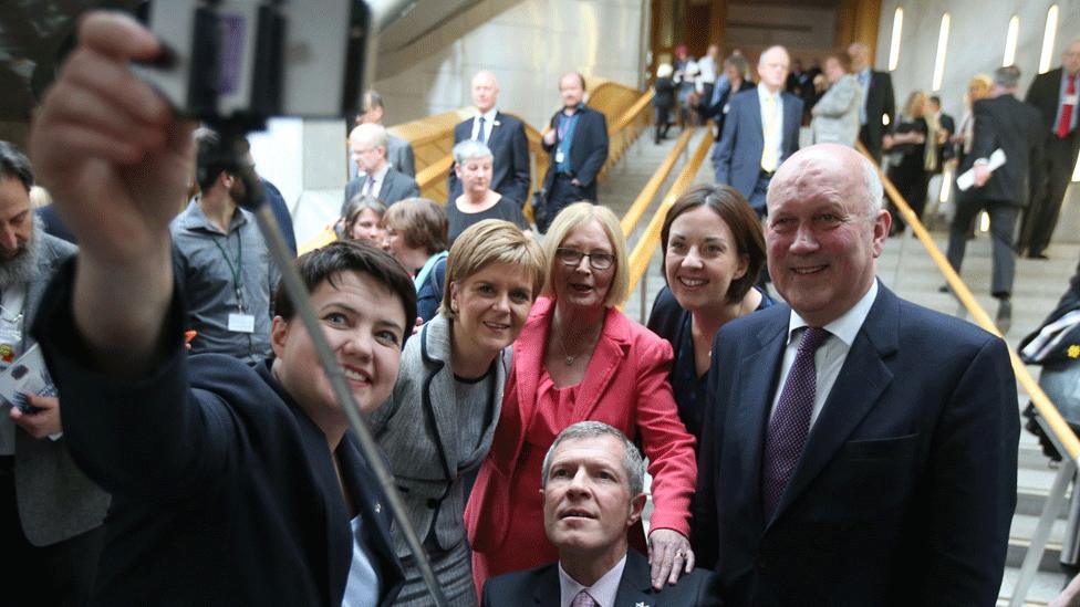 Party leaders and the selfie