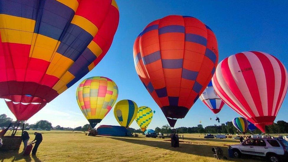 Hot air balloons