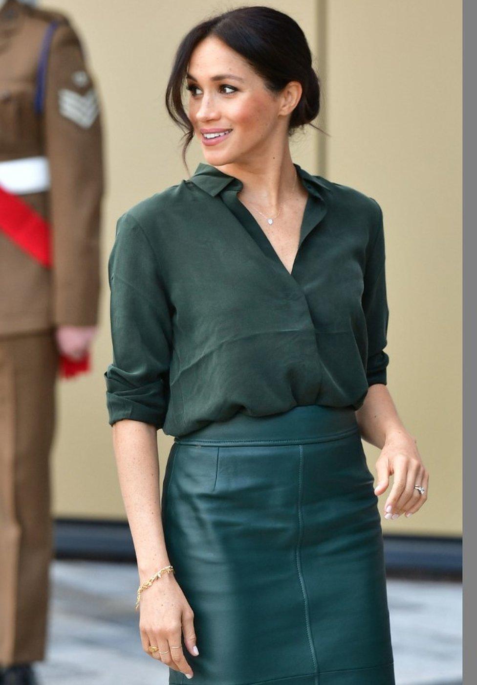 The Duchess of Sussex arriving at the University of Chichester in Bognor Regis