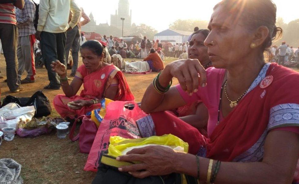 Many women are also participating in the march