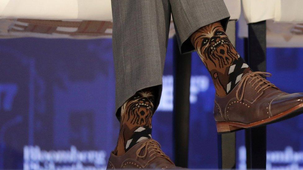 Justin Trudeau's Chewbacca socks