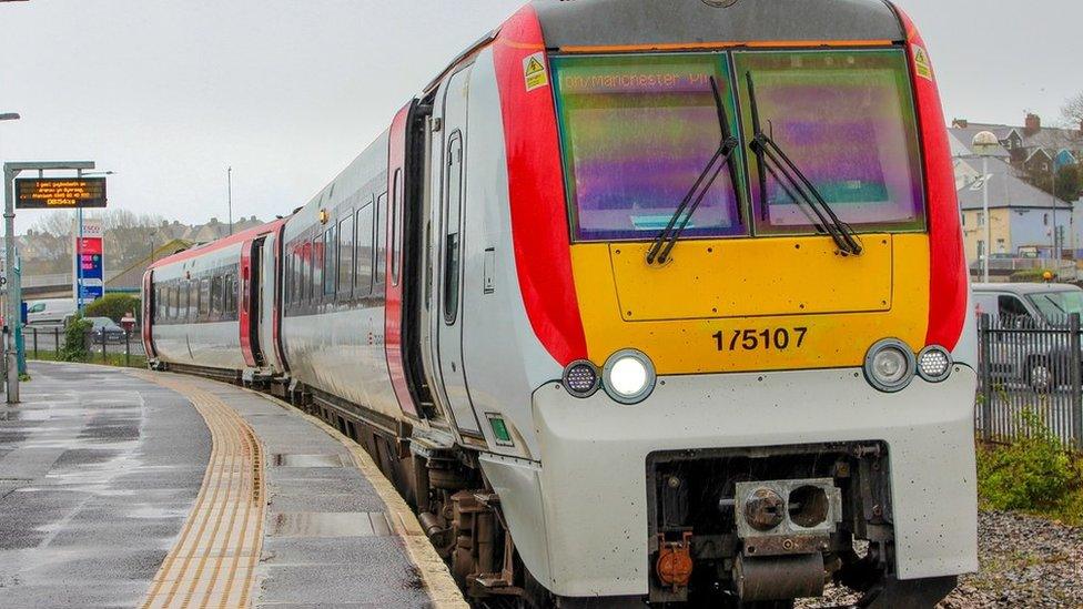 TfW train at Milford Haven