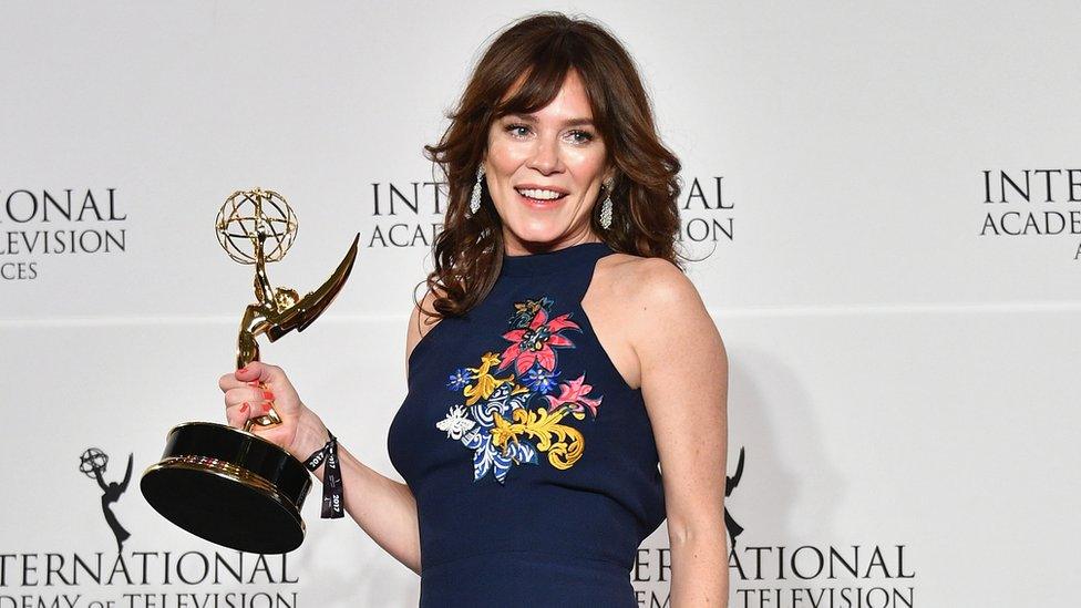 Anna Friel at the International Emmy Awards