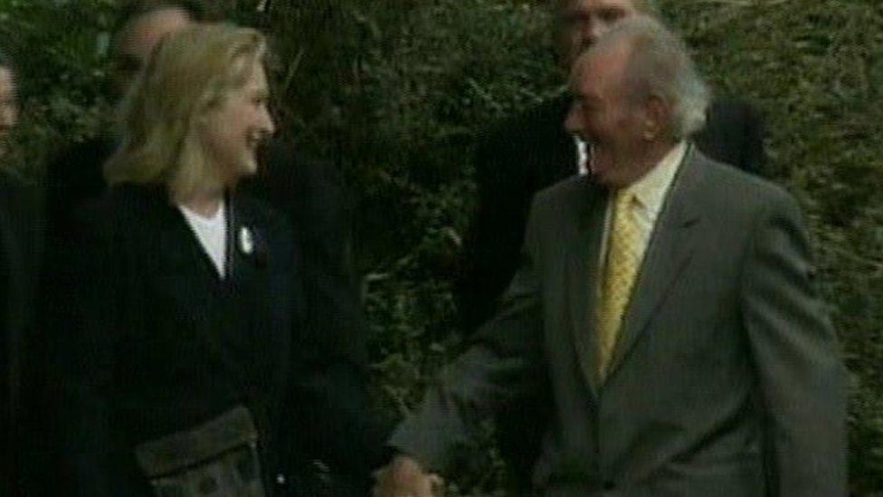 Brian Friel and Meryl Streep
