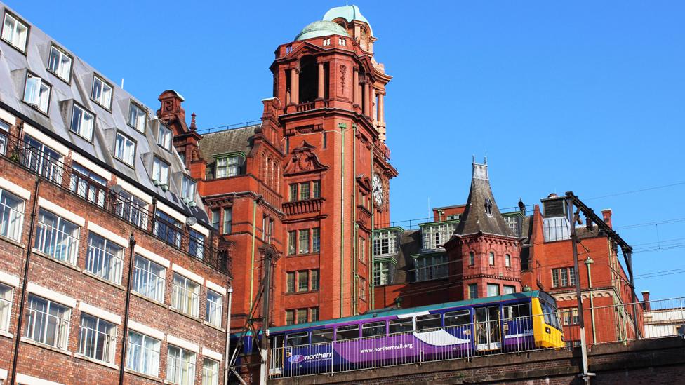 A pacer train in Manchester