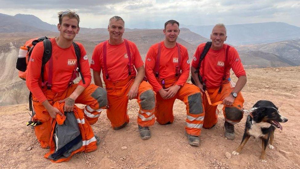 The Lincolnshire firefighters and rescue dog