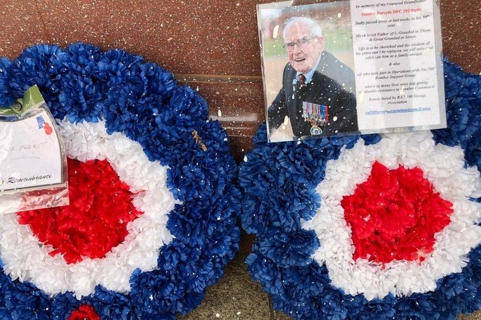 Vandalised memorial