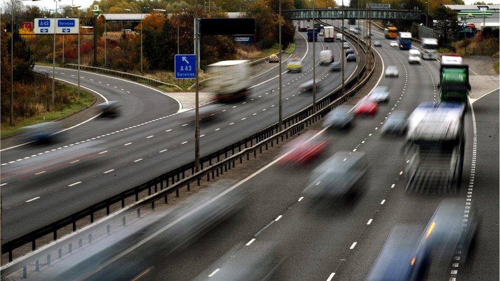 Traffic on a motorway