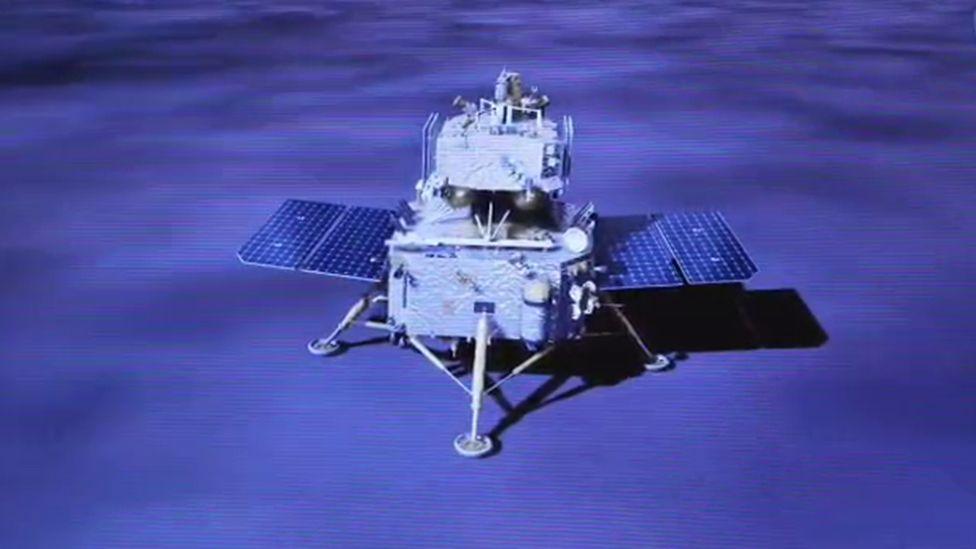 Artwork of Chang'e-6 on the lunar surface