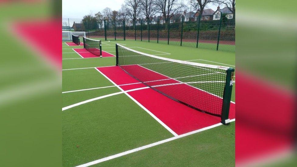 A football tennis court in Ilkeston