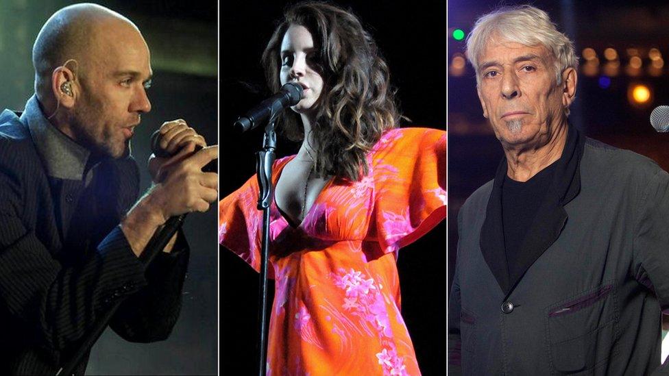 Michael Stipe, Lana Del Rey and John Cale