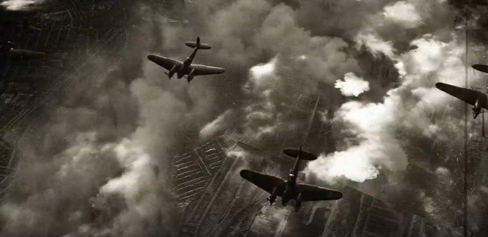 German bombers over London