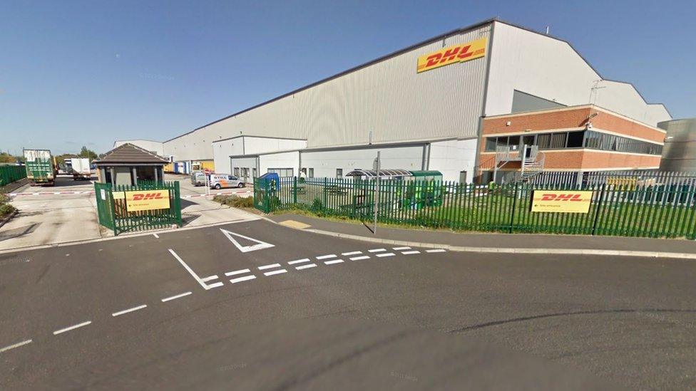 The DHL site in Harworth