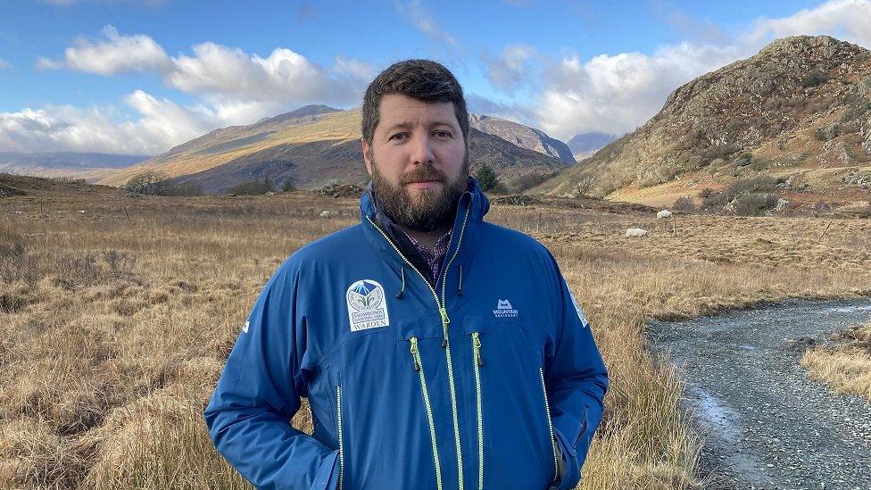 Adam Daniel, head of warden service for Snowdonia National Park Authority