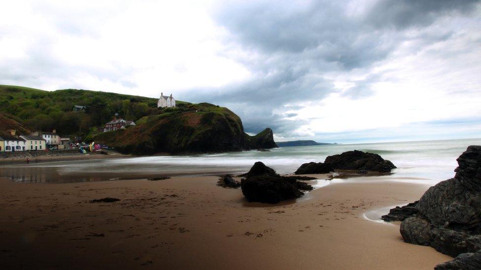 Llangrannog in Ceredigion