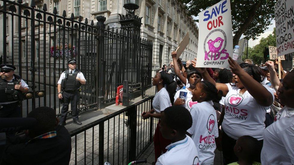 Protest outside Downing Street