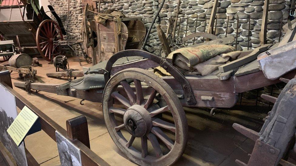 Agricultural machinery in the folk gallery