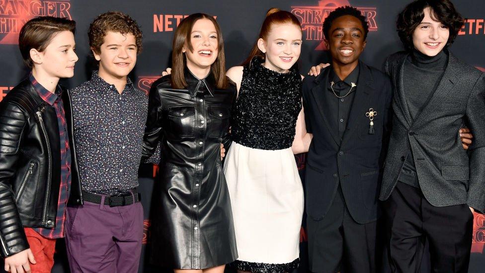 The cast of Stranger Things