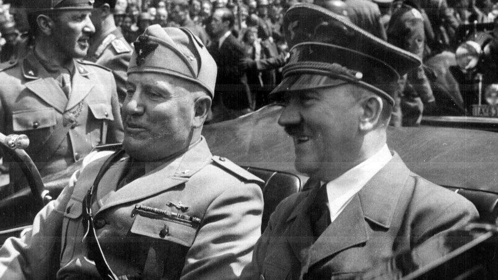 Hitler with Benito Mussolini