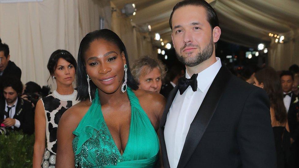 Serena Williams and Alexis Ohanian