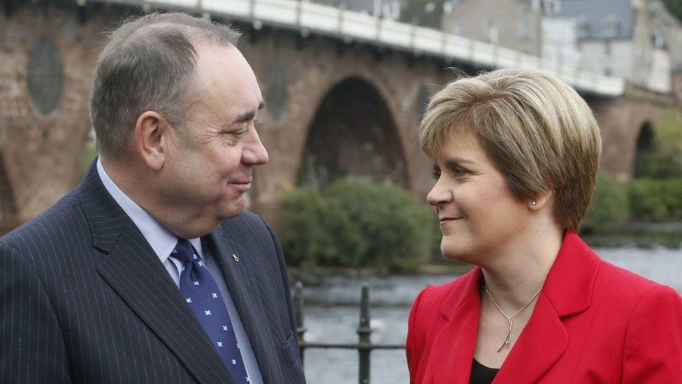 Nicola Sturgeon and Alex Salmond