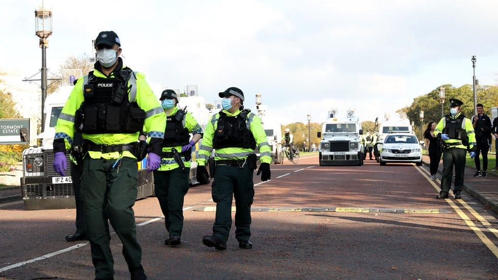 police at protest