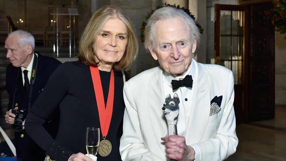 Wolfe with Gloria Steinem