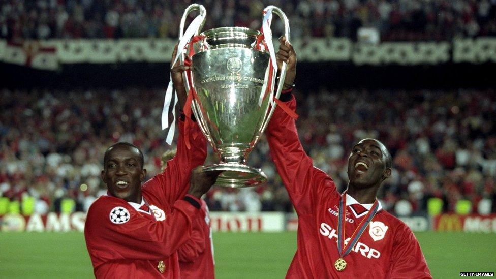 Dwight Yorke and Andy Cole