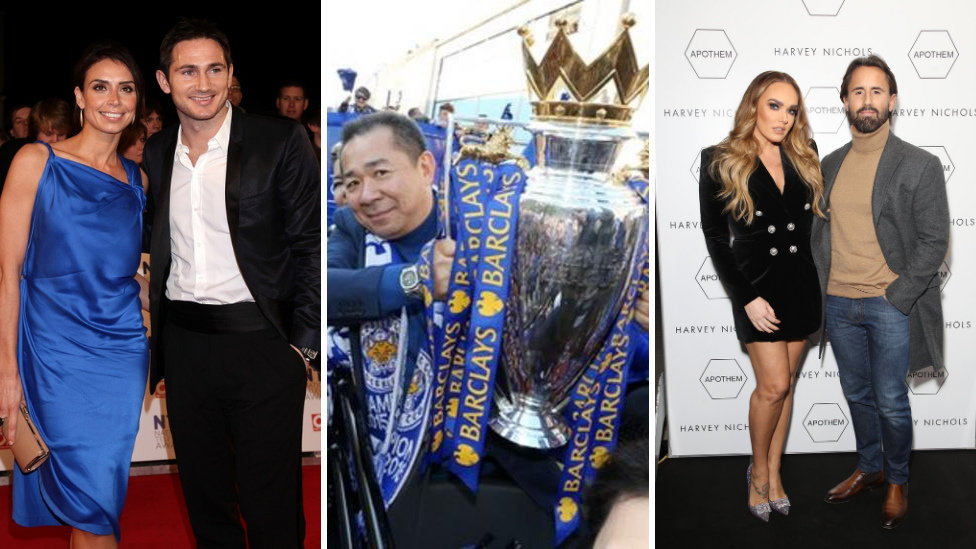 Frank and Christine Lampard, Vichai Srivaddhanaprabha and F1 heiress Tamara Ecclestone