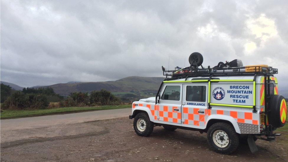 Brecon Mountain Rescue Team vehicle