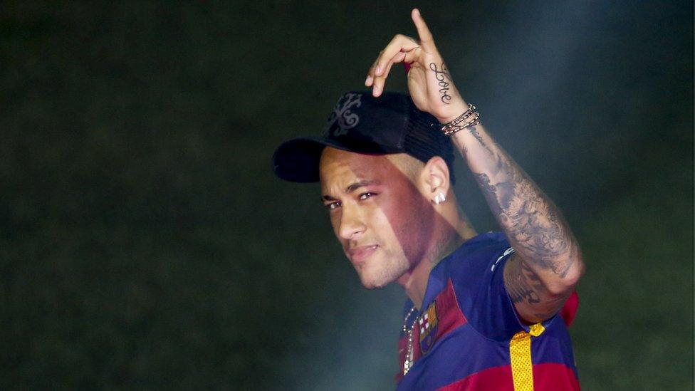 24-year-old Barcelona forward Neymar