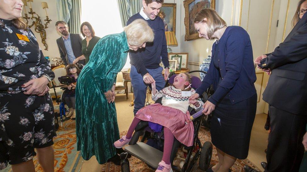 Queen Camilla, Isla, Morwenna and Mark Naden