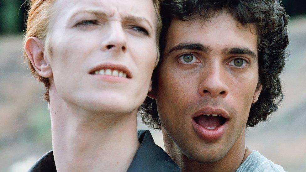 David Bowie and Geoff MacCormack