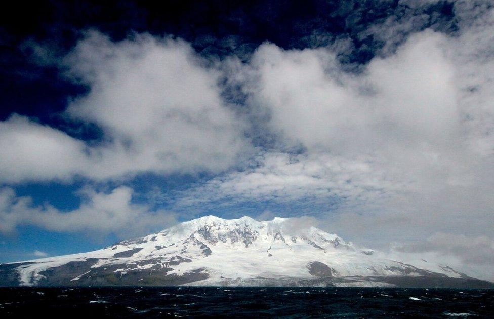 Australian scientists have captured the a rare sub-Antarctic volcano Ben Ben erupting