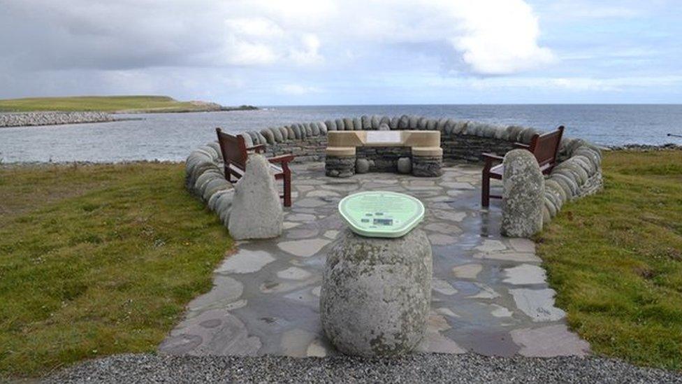 Sumburgh Airport memorial