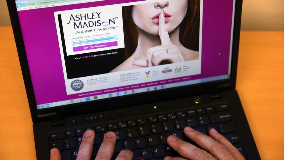 Ashley Madison website