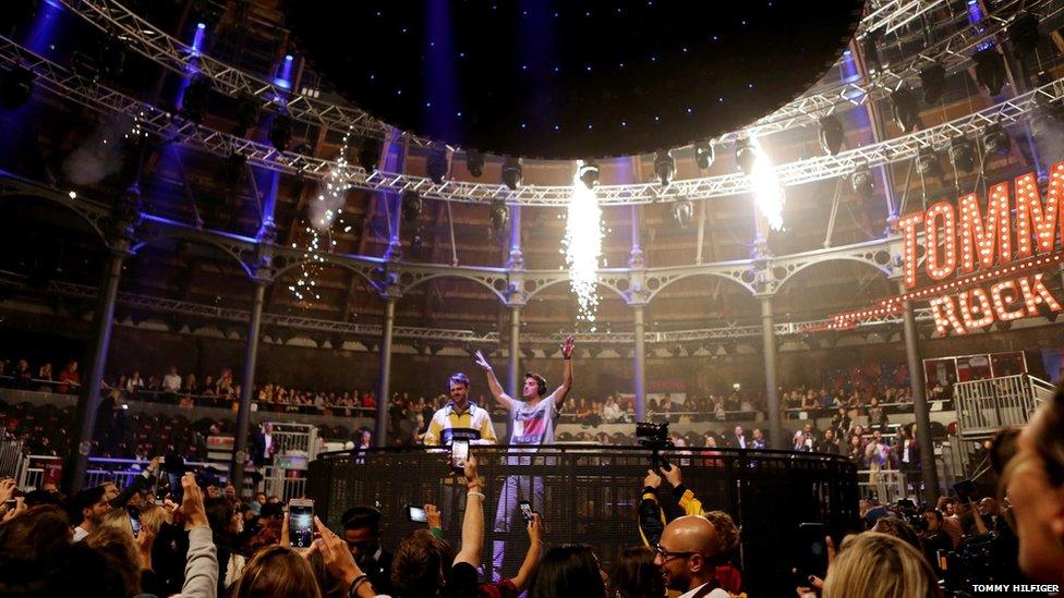 The Chainsmokers played after the catwalk show at Camden Roundhouse