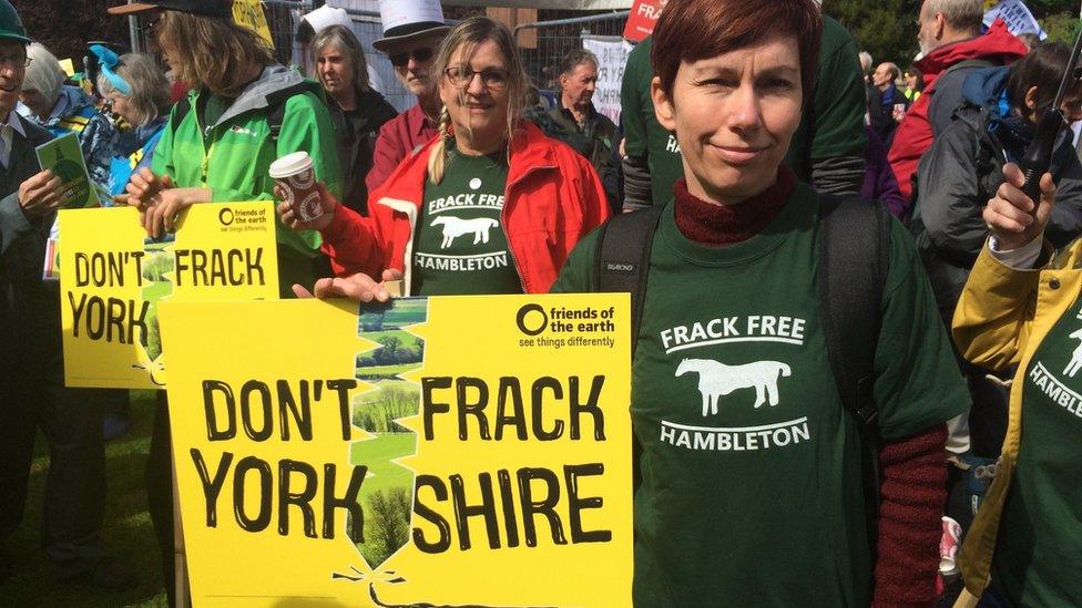 Anti fracking protestors awaiting N Yorks planning decision