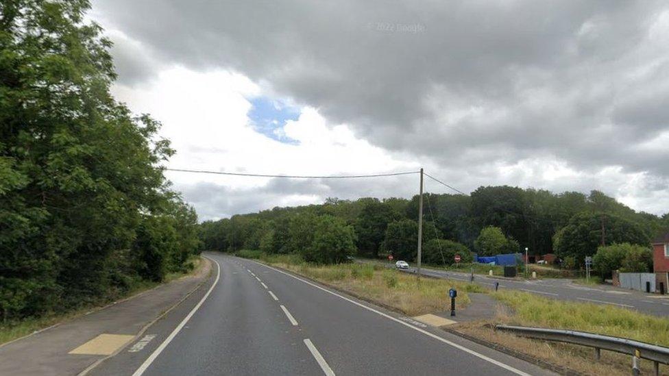 The A27 in Hammerpot, West Sussex