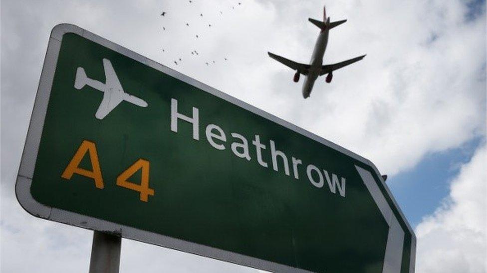 Heathrow airport sign