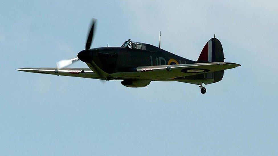 A Hawker Hurricane plane