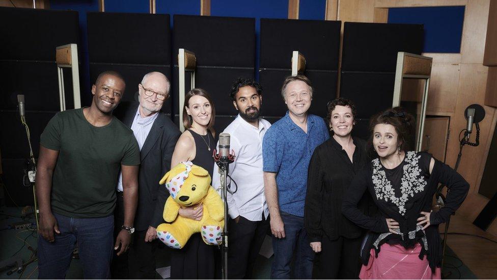 Stars recording the Children In Need album