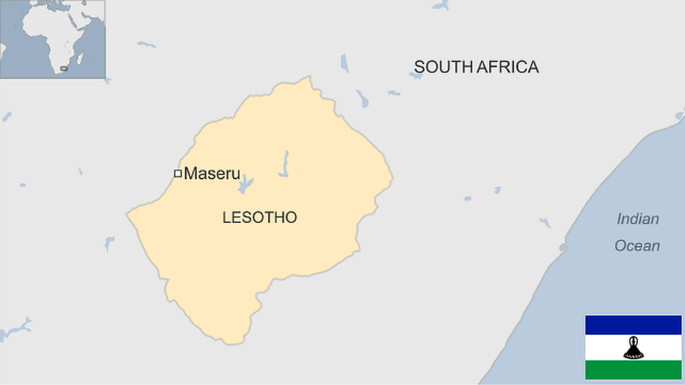 Map of Lesotho